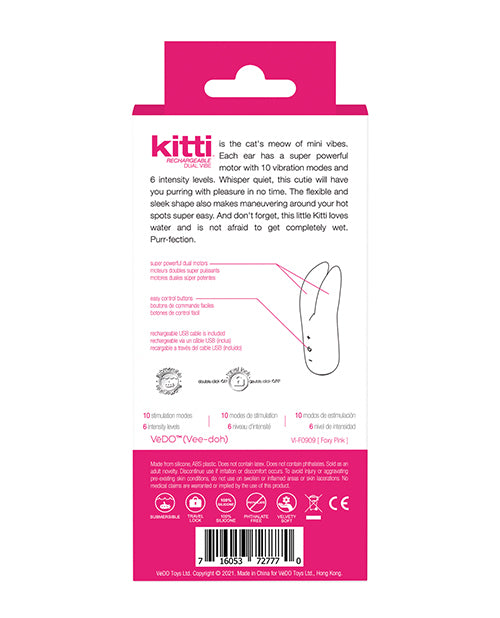 Vedo Kitti Clitoral Stimulator Foxy Pink