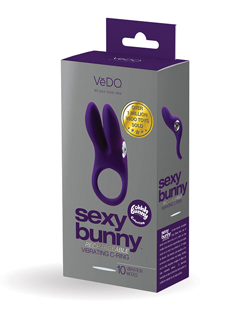 Vedo Sexy Bunny  P-Ring For Couples Deep Purple