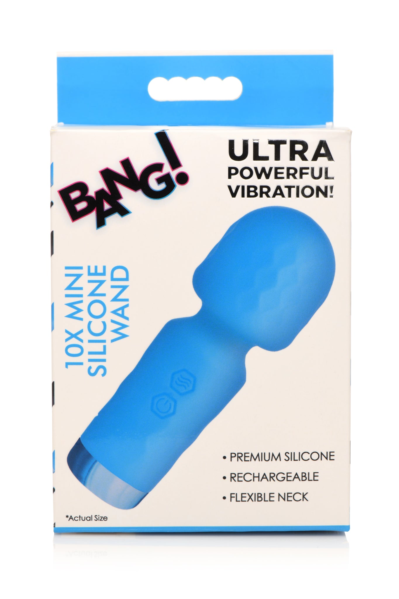 Bang! 10x Mini Silicone Mini Wand Blue