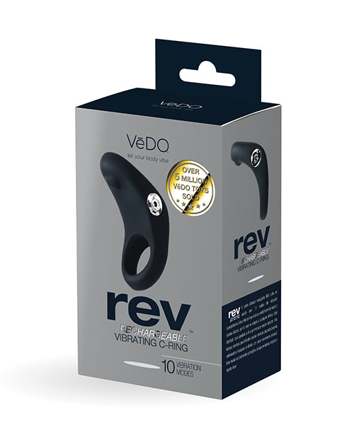 Vedo Rev Rechargeable Penis-Ring Vibrating Black