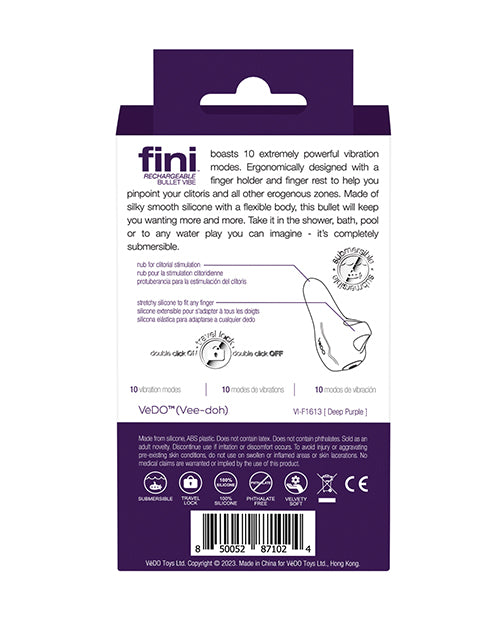 Vedo Fini Finger Vibrator Purple