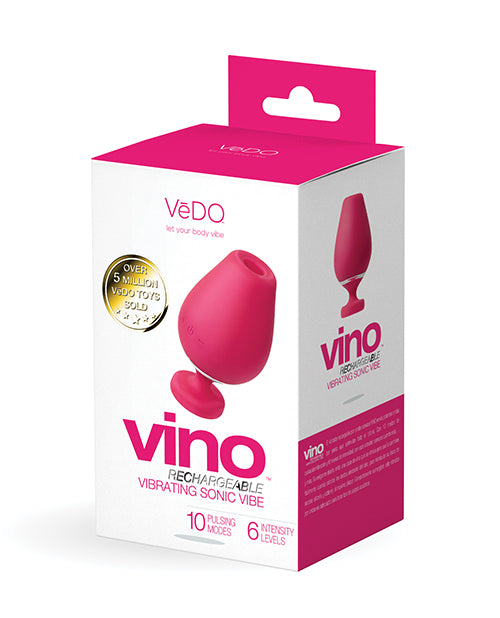 Vino Vibrating Sonic Clitoral Stimulator Pink