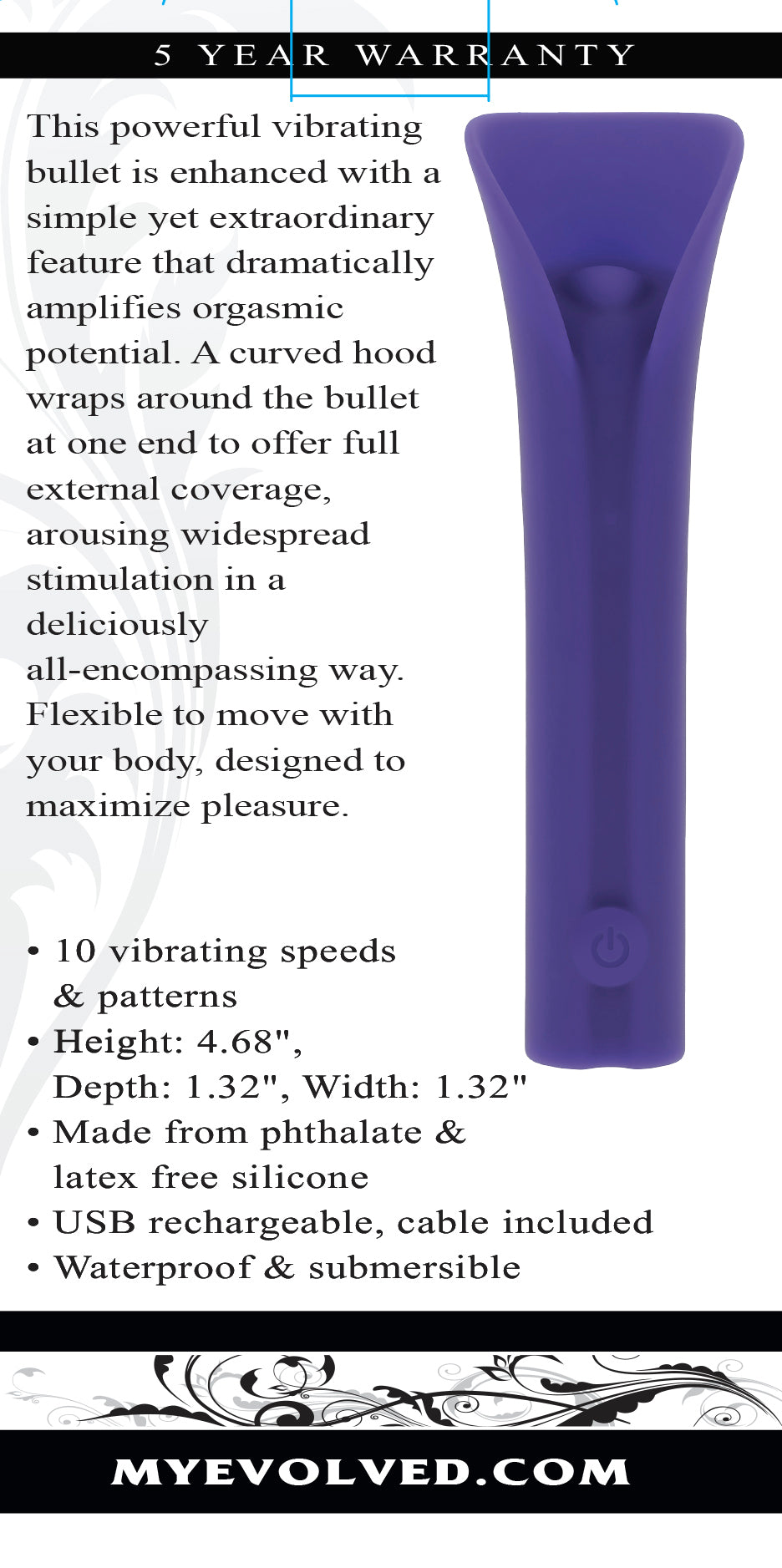 Evolved Full Coverage Bullet Vibrator