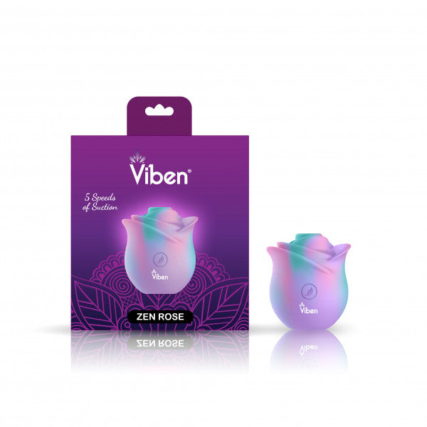 Viben Zen Rose Unicorn Clitoral Stimulator Purple