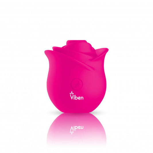 Viben Zen Rose Clitoral Stimulator Hot Pink