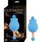 Clit-Tastic Rose Bud Dual Clitoral Massager Blue