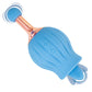 Clit-Tastic Rose Bud Dual Clitoral Massager Blue