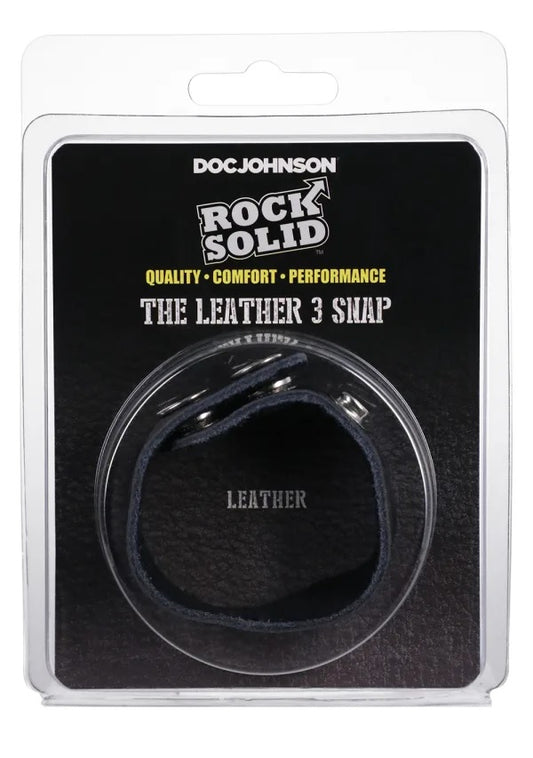 Rock Solid Leather 3 Snap