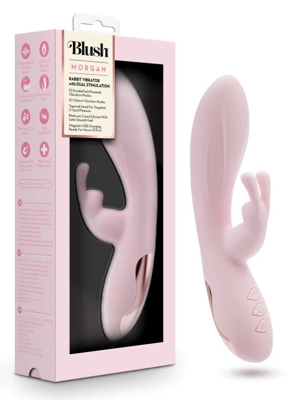 Blush Morgan Rabbit Vibrator Pink