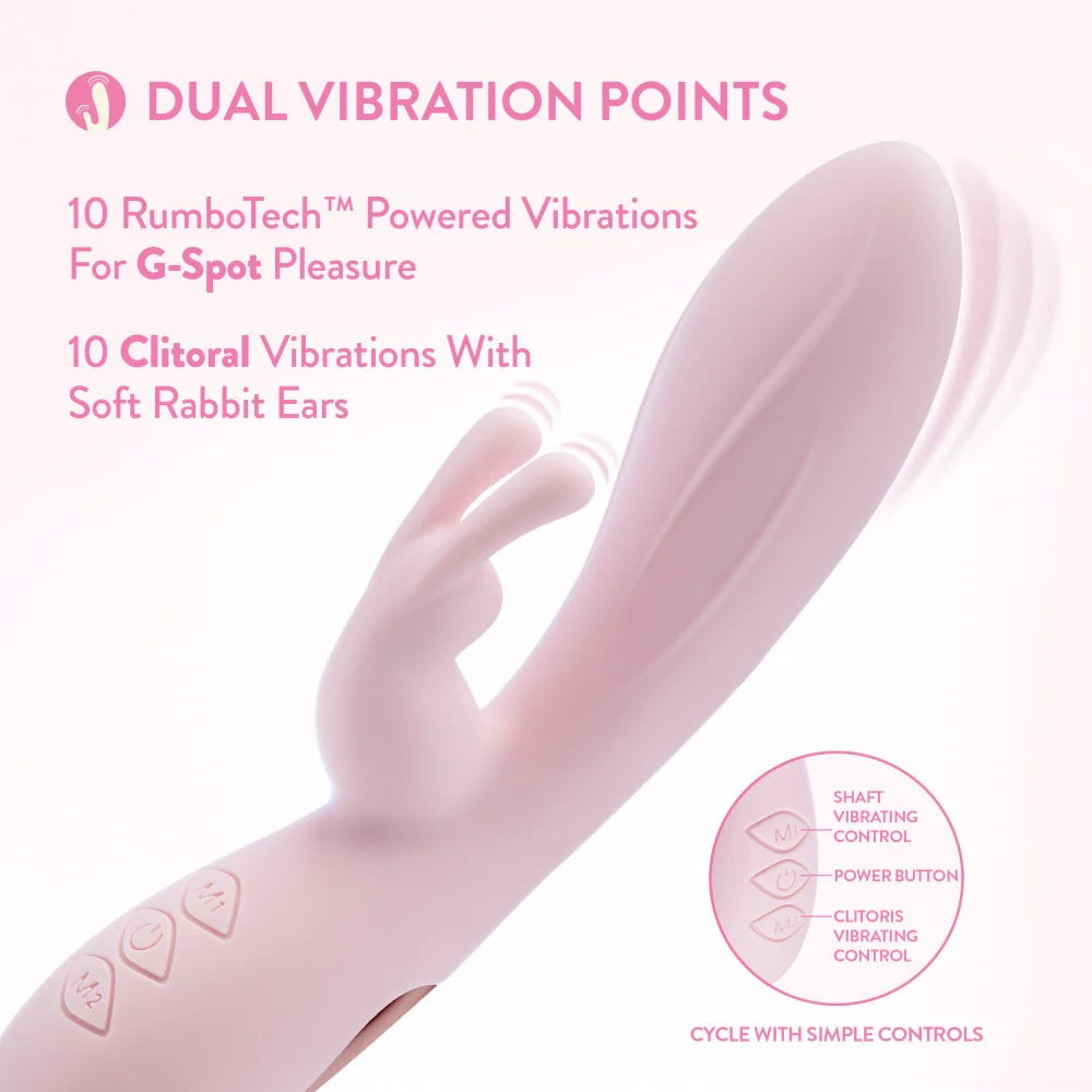 Blush Morgan Rabbit Vibrator Pink