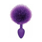 The 9's Cottontails Silicone Bunny Tail  Purple Butt Plug