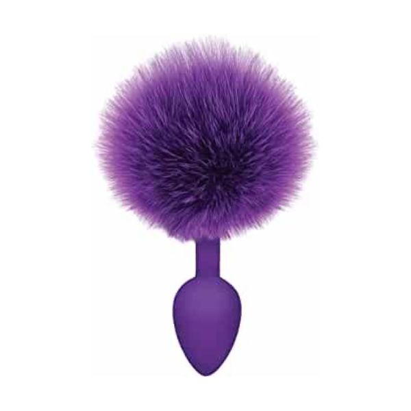 The 9's Cottontails Silicone Bunny Tail  Purple Butt Plug