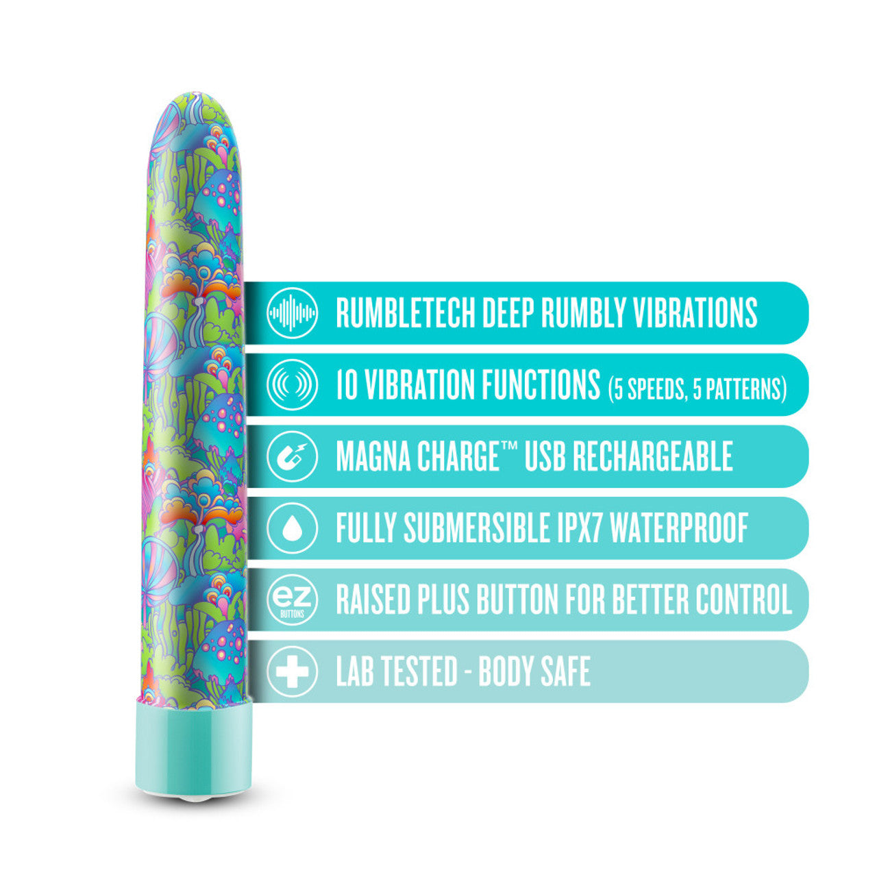 Limited Addiction Utopia 7 Classic Vibrator  Aqua