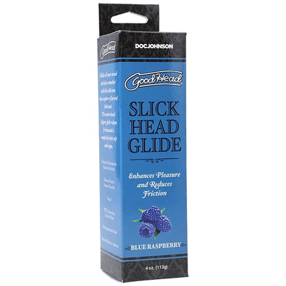 Goodhead Slick Head Glide Blue Raspberry 4oz.