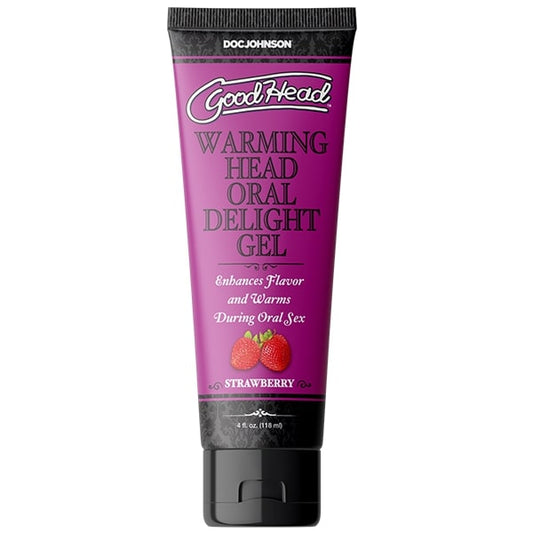 Goodhead Warming Oral Delight Gel Strawberry 4 oz.