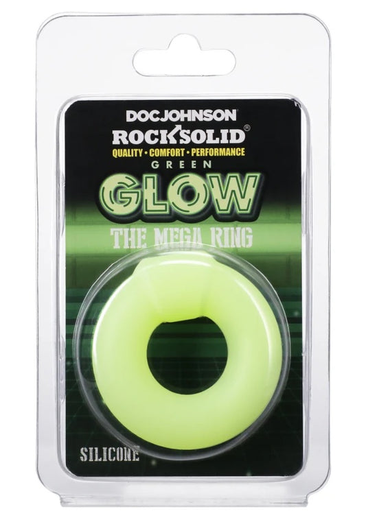 Rock Solid Mega Penis Ring Green Glow