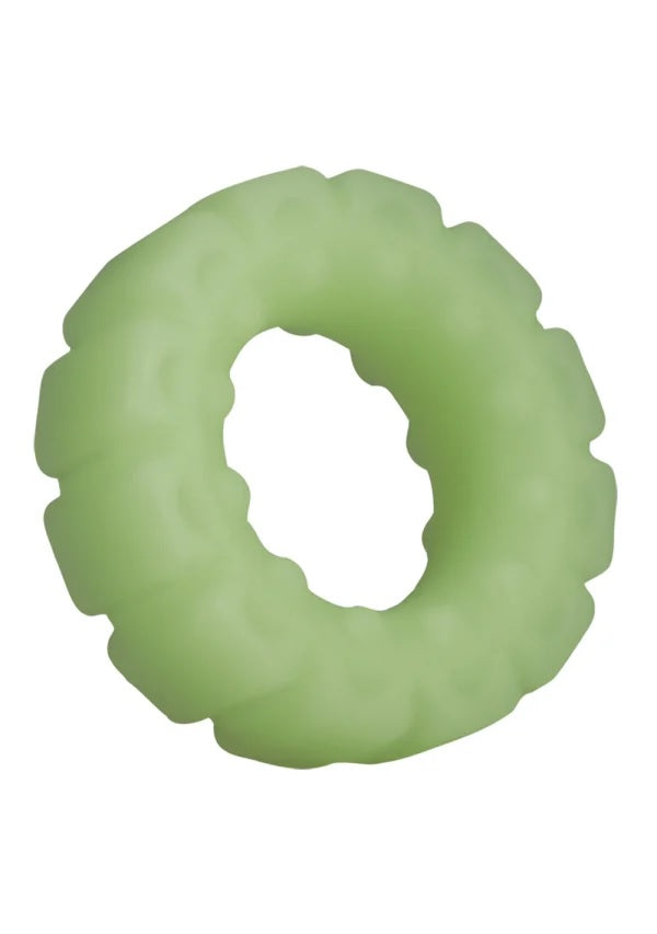 Rock Solid Tire Penis Ring Green Glow