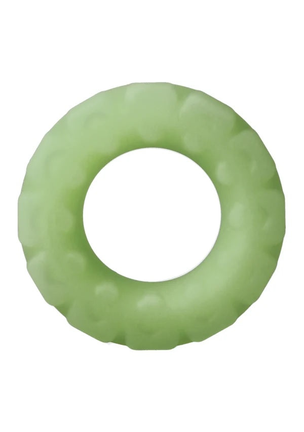 Rock Solid Tire Penis Ring Green Glow