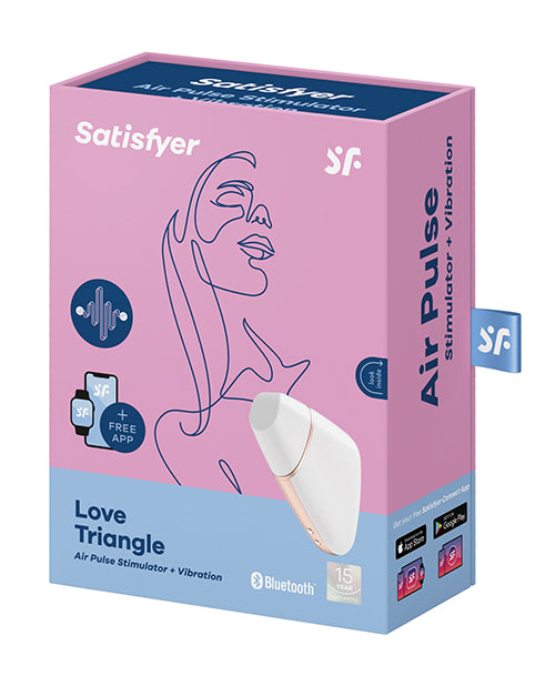 Satisfyer Love Triangle White W/ App Clitoral Stimulator