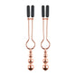 Selopa Beaded Nipple Clamps Rose Gold