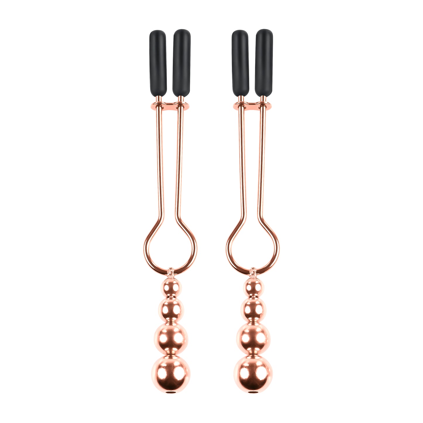 Selopa Beaded Nipple Clamps Rose Gold