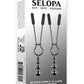 Selopa Beaded Nipple Clamps Black Chrome