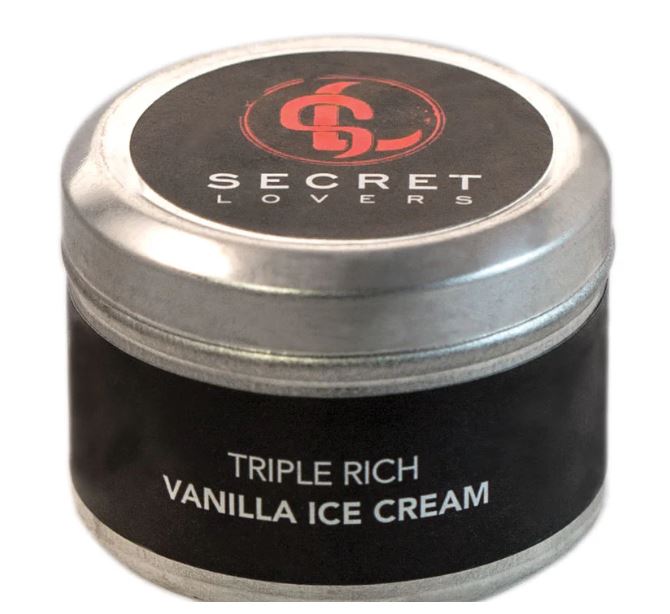 Vanilla Ice Cream Mini Edible Massage Candle 1oz