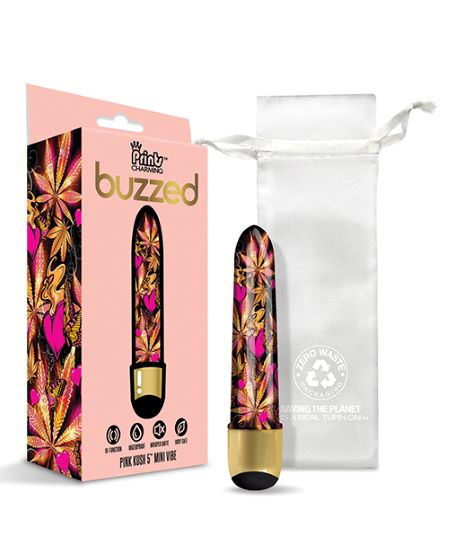 Prints Charming Buzzed 5 Mini Classic Vibrator Pink Kush