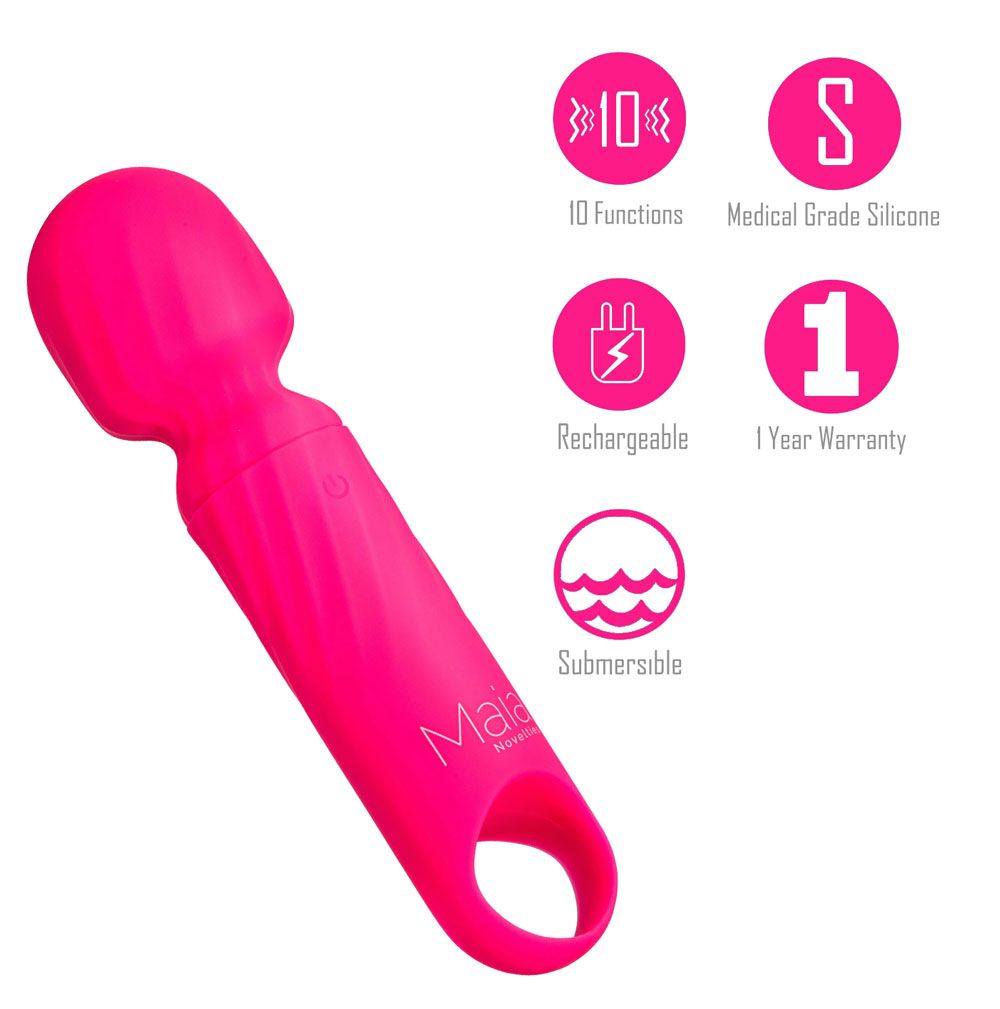 Dolly Pink Silicone Mini Wand Massager