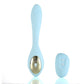 Harmonie Teal Bendable Dual Vibrator W/ Remote Control