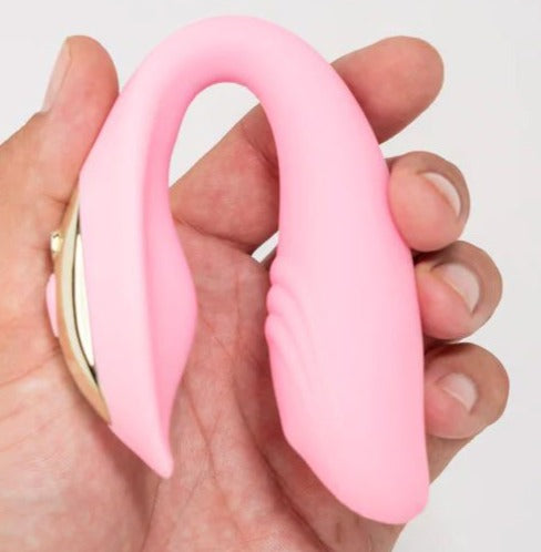 Harmonie Pink Bendable Dual Vibrator w/ Remote Control  Couples Vibrator