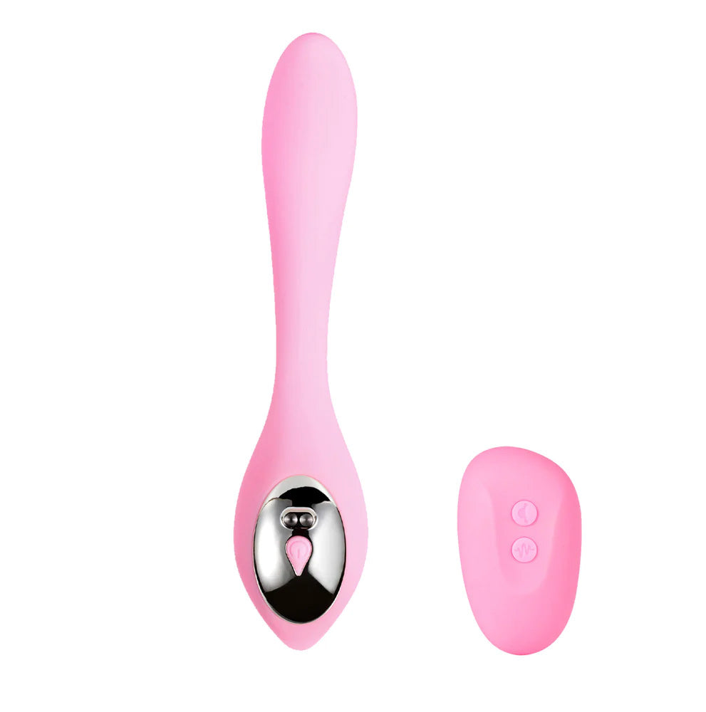 Harmonie Pink Bendable Dual Vibrator w/ Remote Control  Couples Vibrator