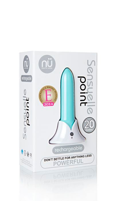 Sensuelle Point Teal Blue 20 Function Bullet Vibrator