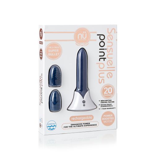 Sensuelle Point Plus Navy Blue Bullet Vibrator