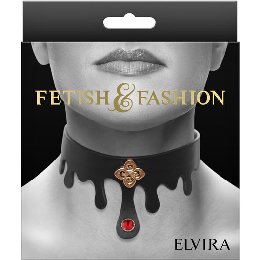 Fetish & Fashion Elvira Collar Black