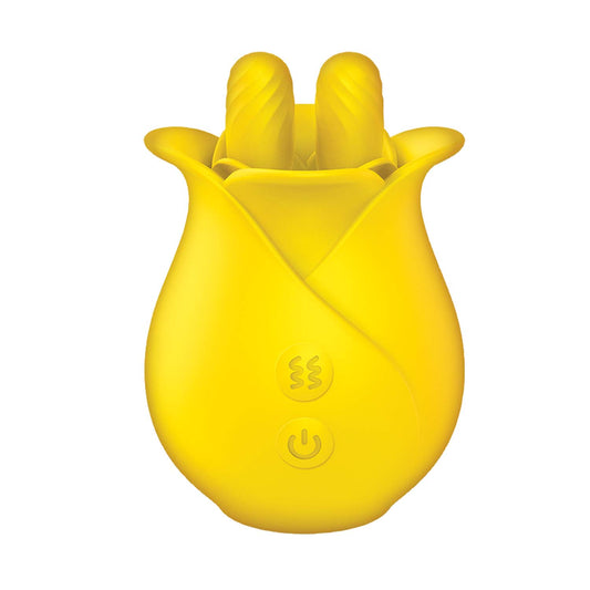 Clit-Tastic Tulip Finger Clitoral Massager Yellow