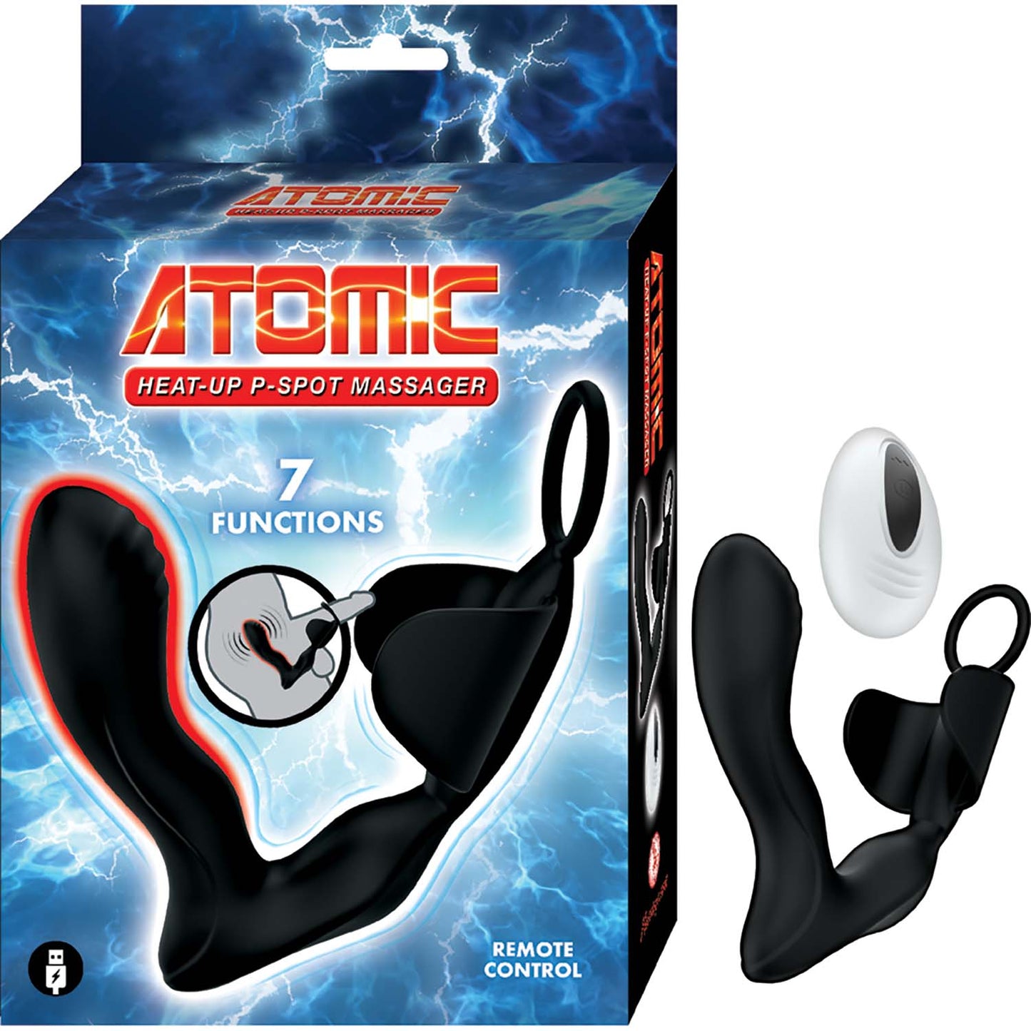 Atomic Heat-up Prostate Massager Black