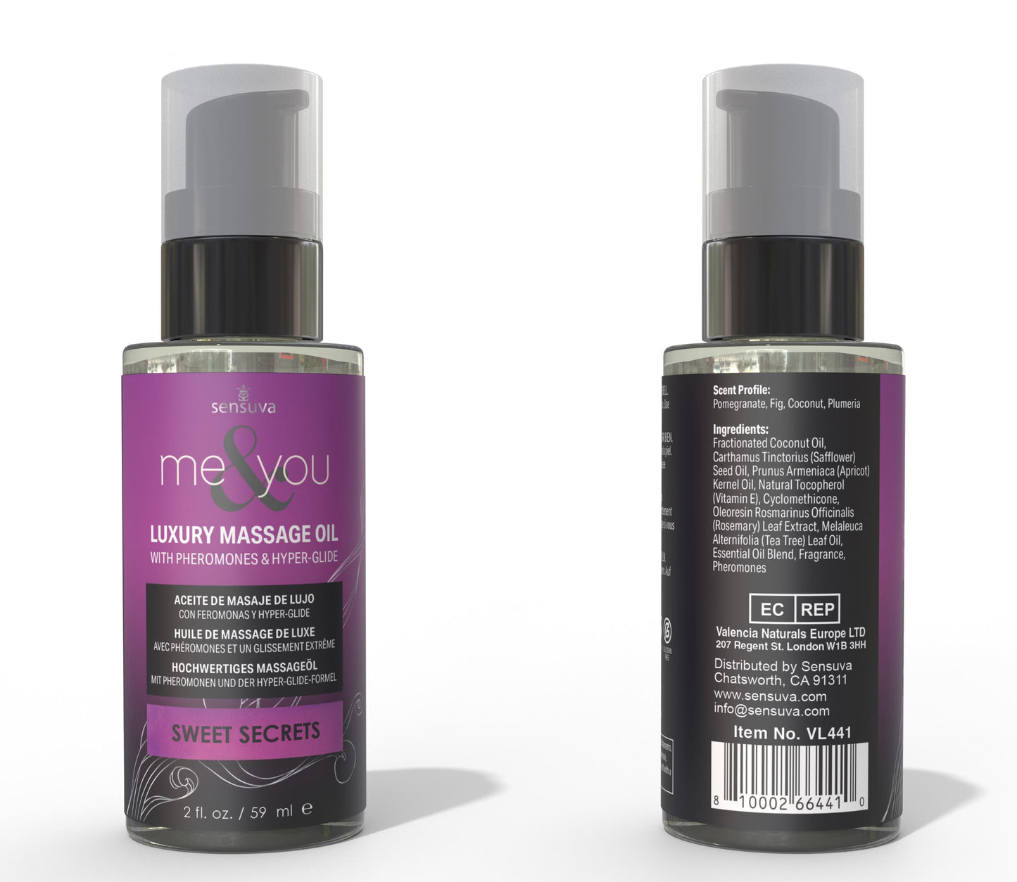 Me & You Massage Oil Sweet Secrets 2oz.