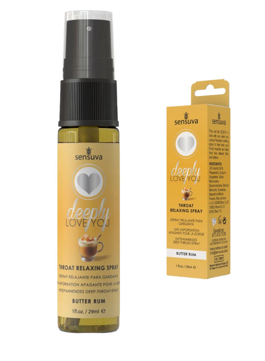 Deeply Love You Throat Spray Relaxing Butter Rum 1 Fl oz.