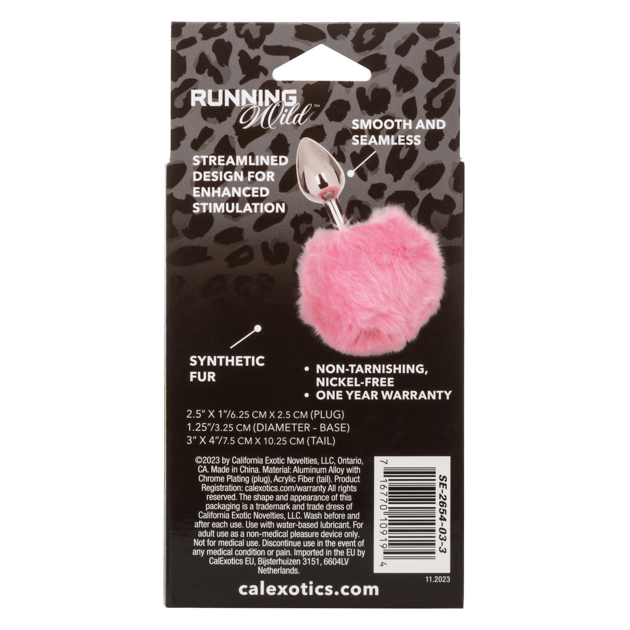 Running Wild Pink Bunny Butt Plug