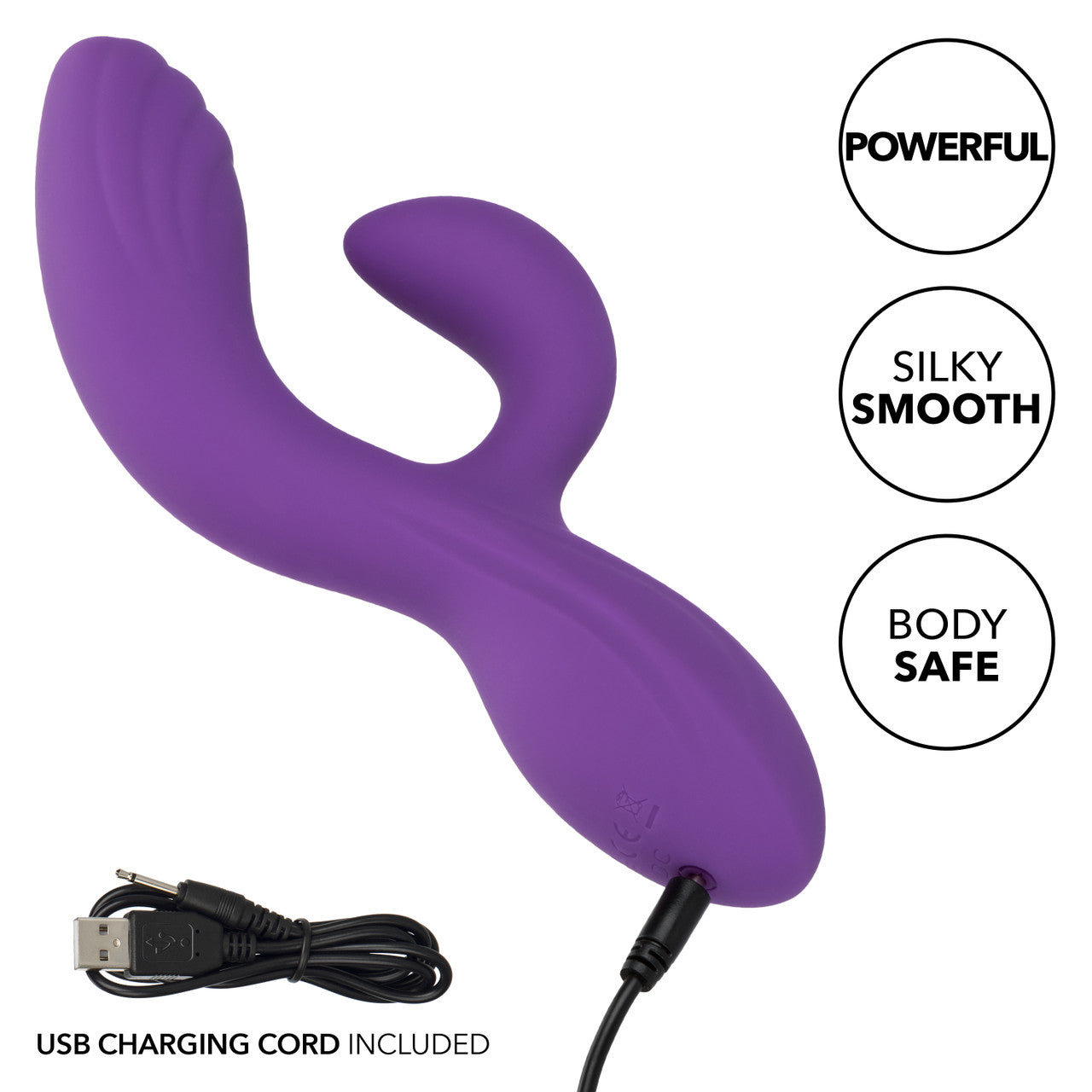 Liquid Silicone C Curve  Dual Clitoral / G-Spot Vibrator