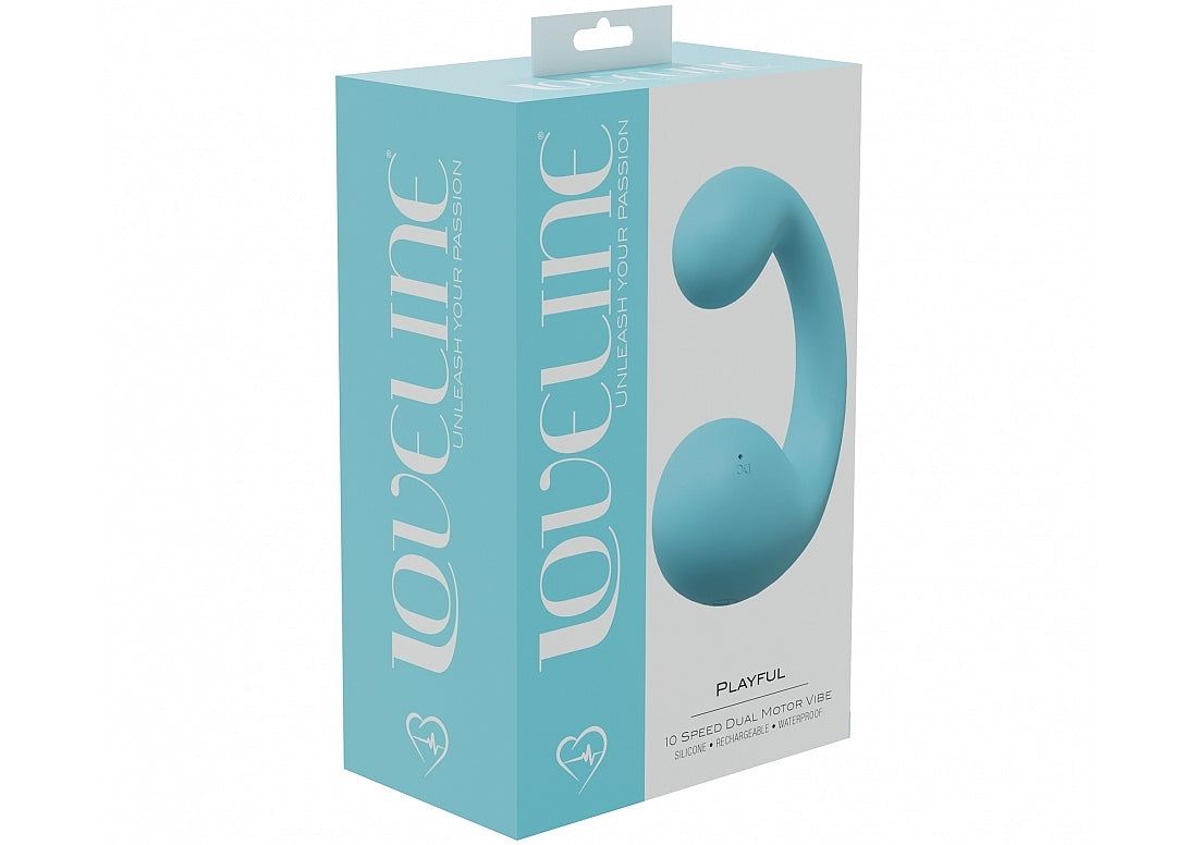 Loveline Playful Dual Clitoral / G-Spot Vibrator Blue