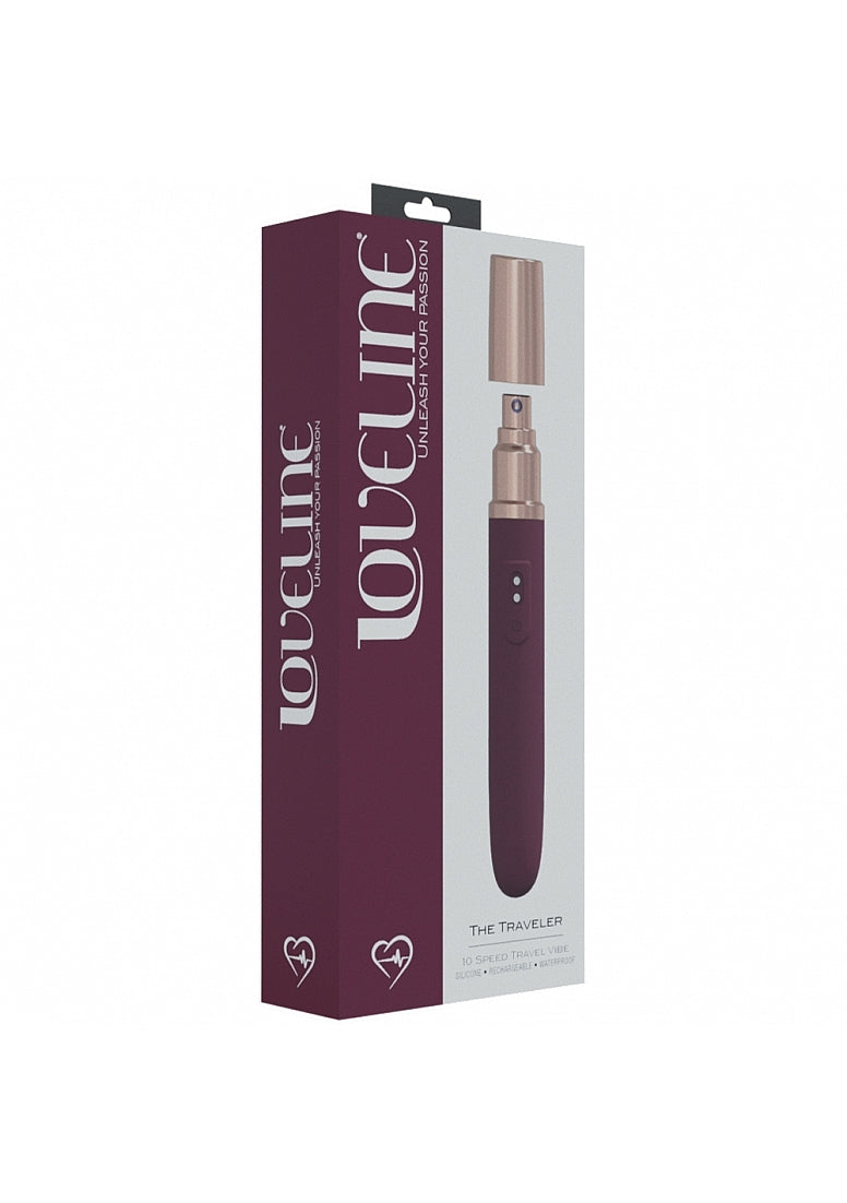 Loveline The Traveler Travel Mini Vibrator  Burgundy