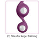 Cloud 9 Health & Wellness Borosilicate Kegel Training Set - Plum