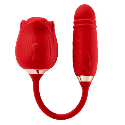 Cloud 9 Rose Plus W/thrusting Pleasure Stem Clitoral Stimulator