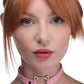 Kinky Kitty Ring Slim Choker Pink