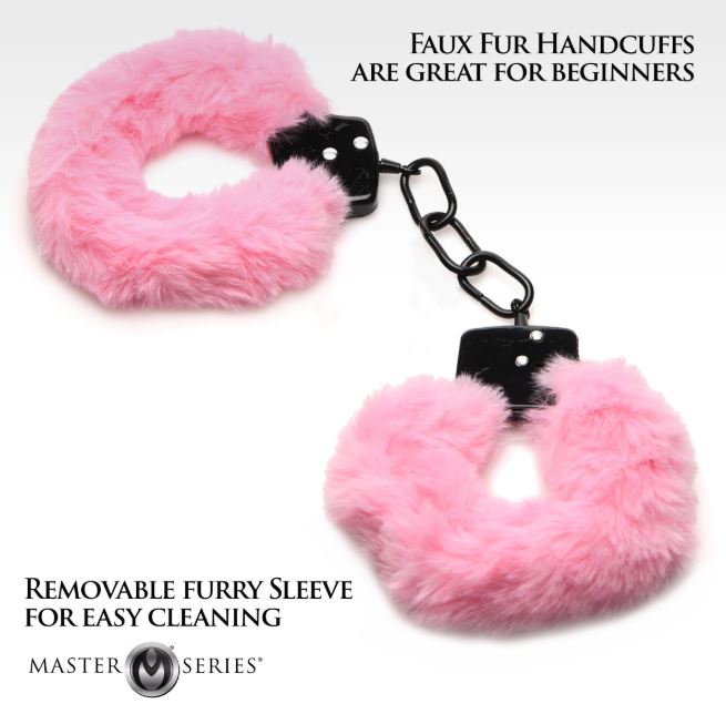 Master Series Cuffed In Fur Handcuffs