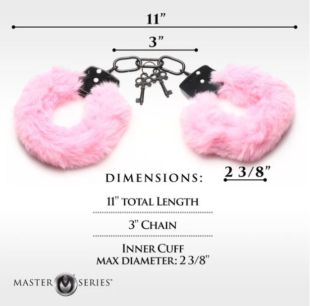 Master Series Cuffed In Fur Handcuffs