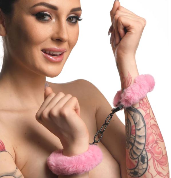 Master Series Cuffed In Fur Handcuffs