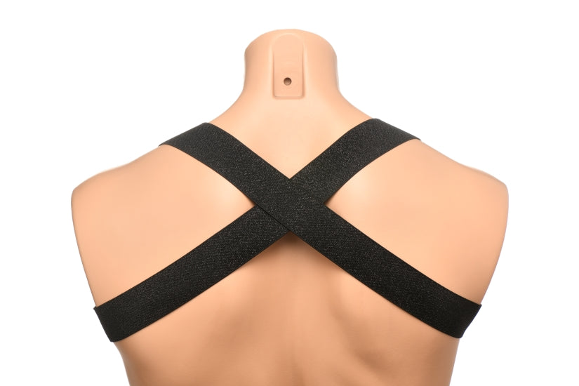 Master Series Elastic Chest Harness w/Arm Bands L/XL